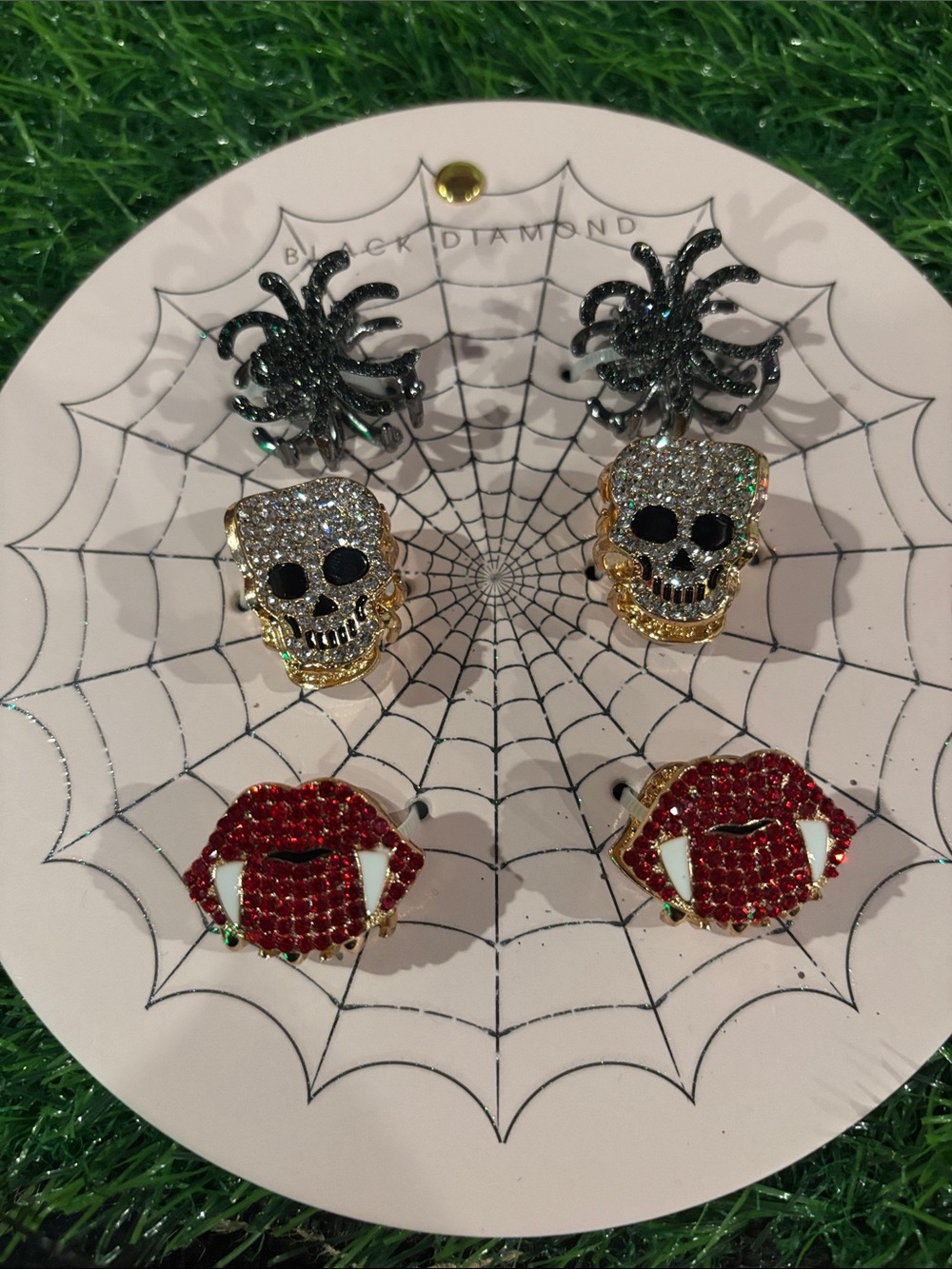 Hair clips on display card